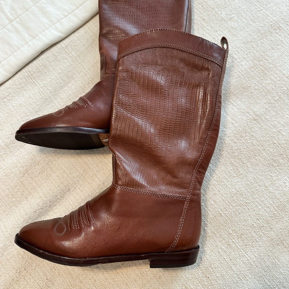 Unisa Brown Western style Boots vintage 5.5B